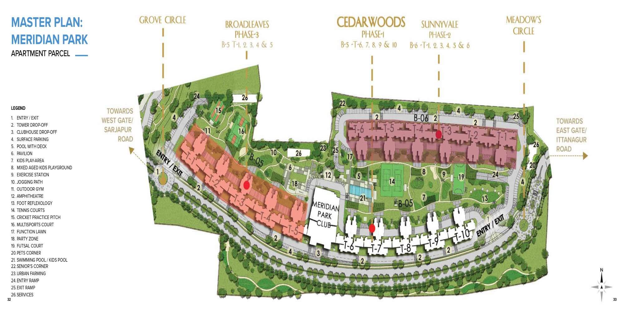 Prestige Meridian Park Master Plan @ The Prestige City Sarjapur